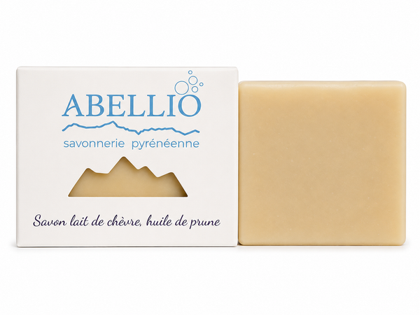 Savon lait de chèvre, huile de prune